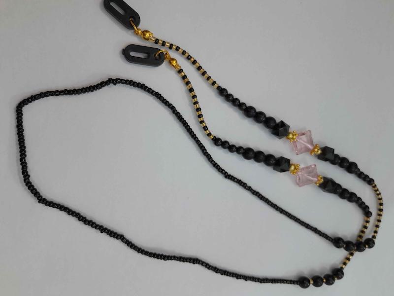 بند عینک مشکی مهره دار 2