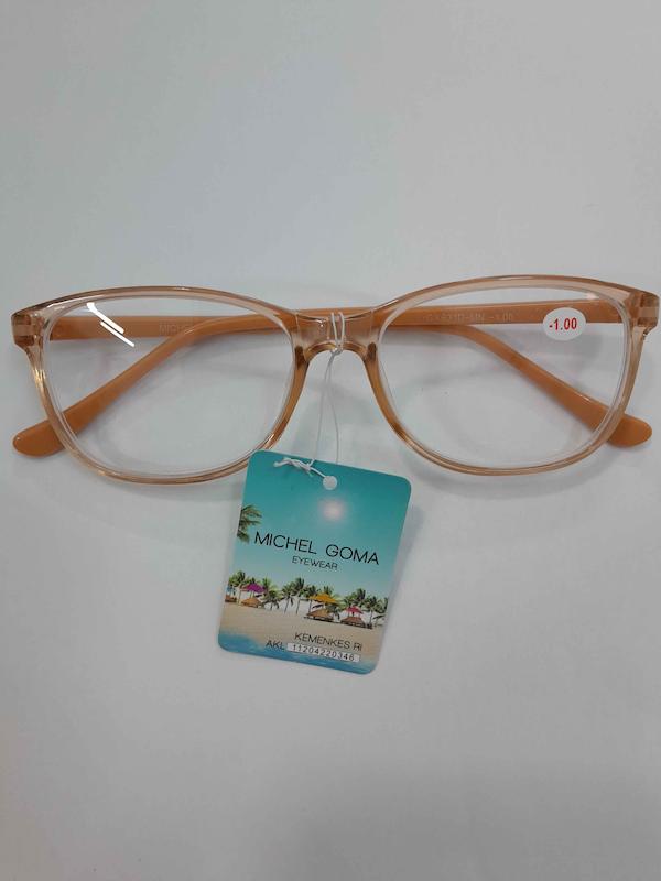 عینک طبی آماده ضعیفی دور 1- رنگ گلبهی