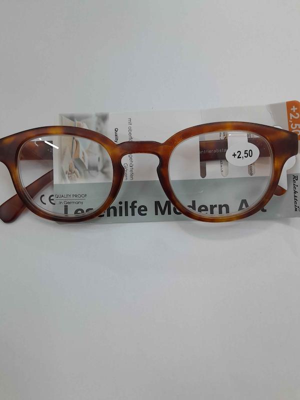 عینک مطالعه نمره آماده 2/5+ رنگ هاوانا