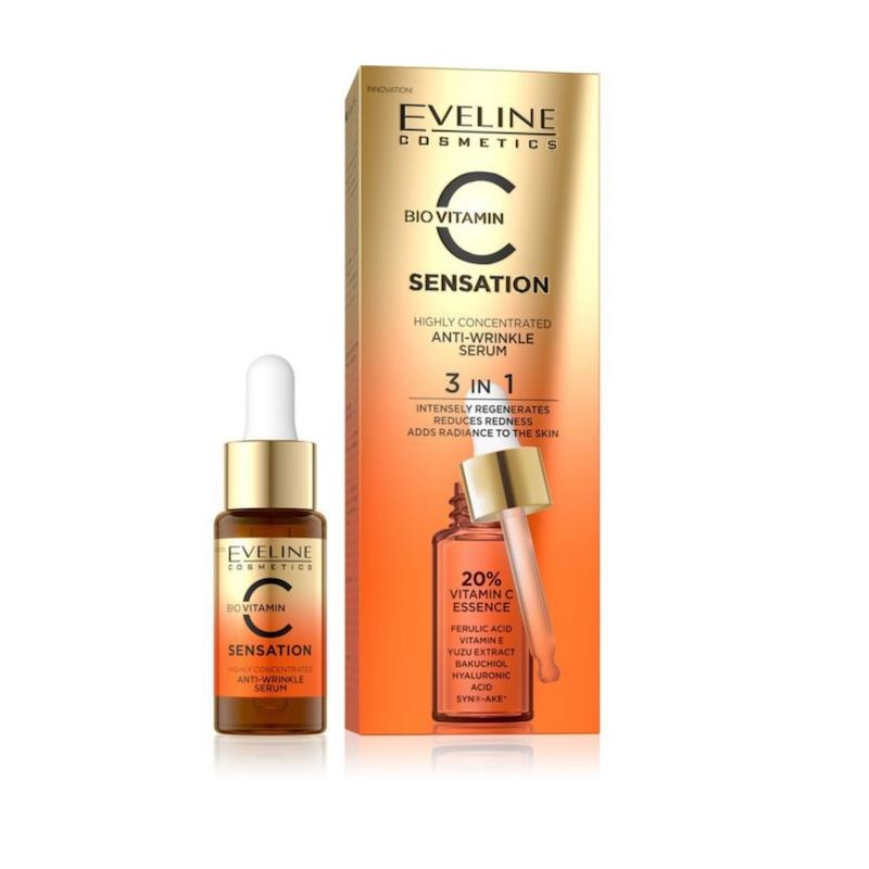 اولاین سرم ویتامین سی 3در1 ضد چروک و ترمیم کننده و آبرسان 