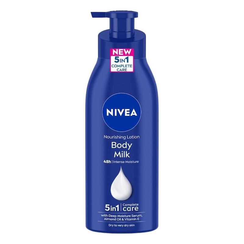 لوسیون بدن مغذی Nivea نیوآ 5 در 1 مدل Body Milk 