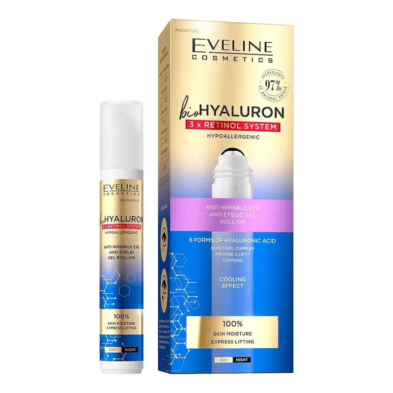 اولاین رول دور چشم ضد چروک  Bio Hyaluron 3x Retinol 