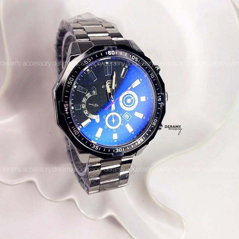 ساعتمچی مردانه کاسیو ادی فیس با کیفیت در دو رنگ | ساعت طرح سه موتور مردانه کوالیتی casio ediface کد ۱۹۷