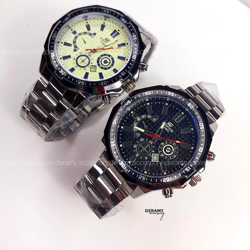 ساعتمچی مردانه کاسیو ادی فیس با کیفیت در دو رنگ | ساعت طرح سه موتور مردانه کوالیتی casio ediface کد ۱۹۷