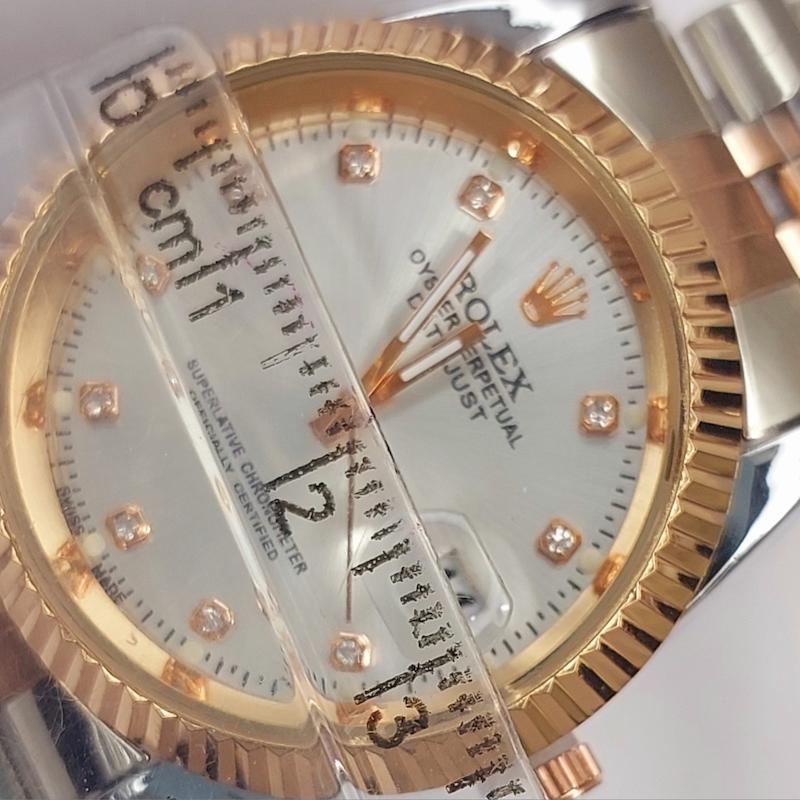 ساعت مچی مناسب آقایان و خانم ها رولکس سیلور رزگلد قرتی |  ساعتمچی دیت جاست  rolex date just روزشمار دار کد 125