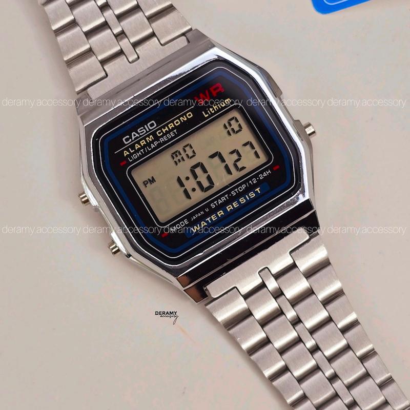 ساعت کاسیو نوستالژی فول امکانات | ساعتمچی  مناسب خانم و آقا casio  دیجیتالی کد 093 گرید بالا