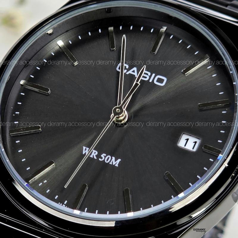 ساعتمچی کاسیو اولد مانی وینتیج قفل ریلی | ساعت مچی مردانه یا زنانه کاسیو casio تمام مشکی 50m . کد 230