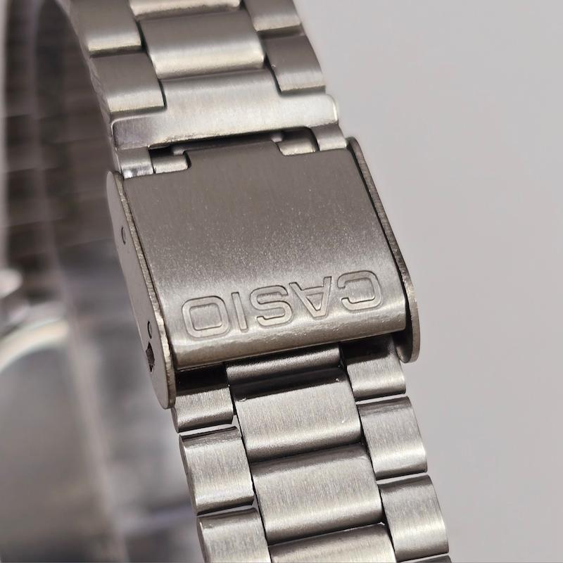 ست ساعتمچی کاسیو سیلور  صفحه دودی (شامپاینی) ترند | ساعت مچی اولد مانی casio زنانه مردانه 180 گرید بالا- مربع کیفیت دار-
