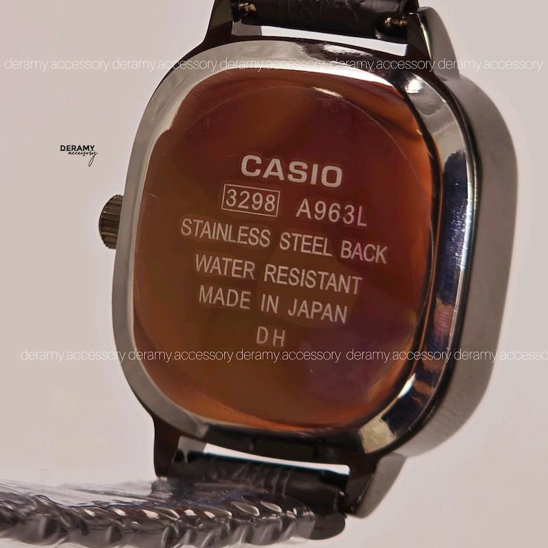 ست / زنانه / مردانه ساعتمچی کاسیو مشکی صفحه سبز  ترند | ساعت مچی اولد مانی casio زنانه مردانه  ست 180 گرید بالا- مربع کیفیت دار-