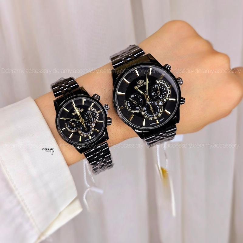 ست /تک /ساعت مچی الگانس با کیفیت کوکو مشکی | ساعتمچی  زنانه مردانه  elegance vip طرح کوکو 114- 232-
