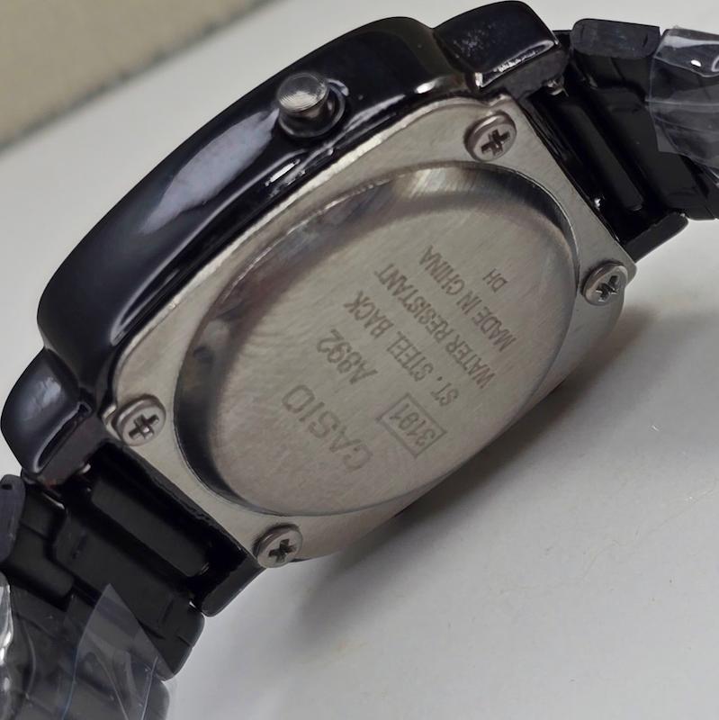 ساعت کاسیو نوستالژی تمام مشکی بند کرکره ای | ساعت مچی زنانه casio  292--موتور با کیفیت فول امکانات  زنانه