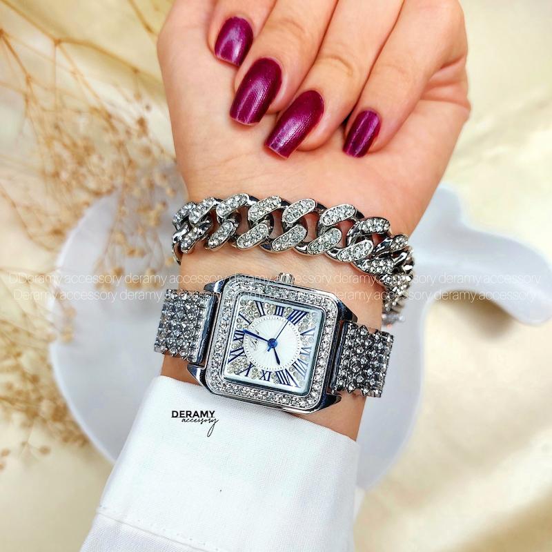 ساعت فول نگین کارتیر زنانه 073 Cartier 