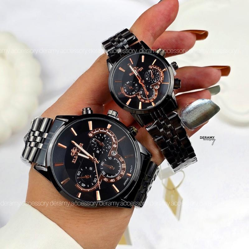 ست /تک /ساعت مچی الگانس با کیفیت کوکو مشکی | ساعتمچی  زنانه مردانه  elegance vip طرح کوکو 114- 325--