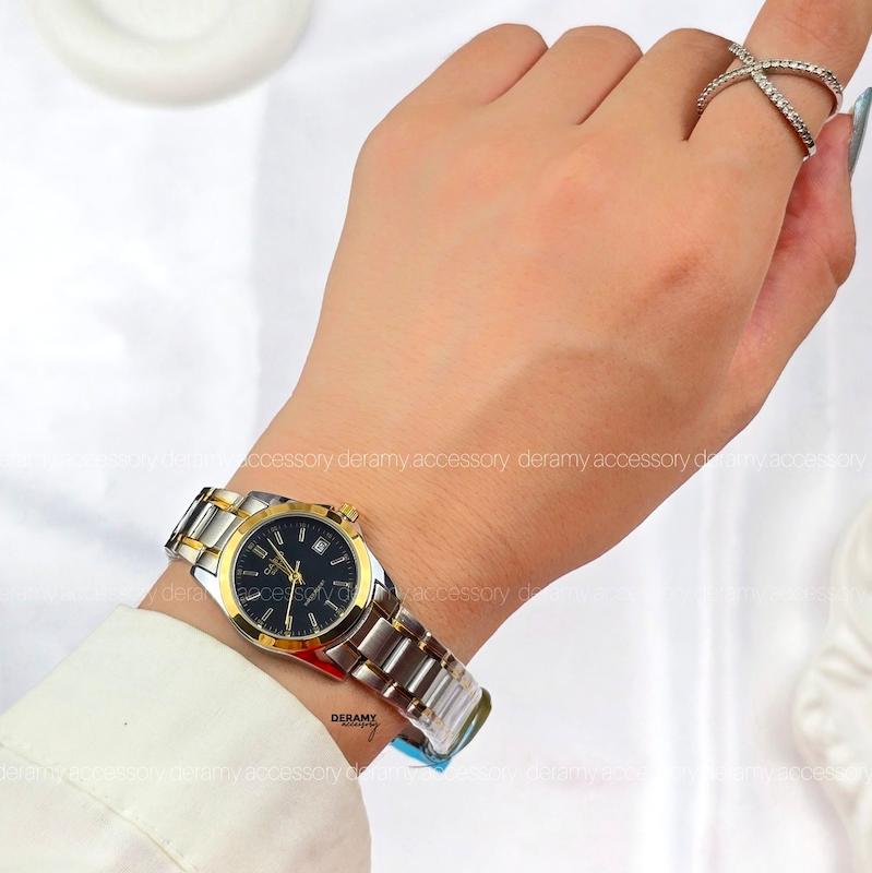 / زنانه / ساعت کاسیو کلاسیک سیلور طلایی صفحه مشکی رفرنس ۱۳۳۲ mtp-1183| ساعت زنانه  casio کد  082 -ساخت ژاپن 290- گرید بالا -