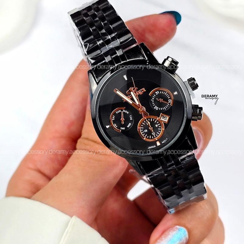 ست /تک /ساعت مچی الگانس با کیفیت کوکو مشکی | ساعتمچی  زنانه مردانه  elegance vip طرح کوکو 114- 325---طرح سیتیزن 