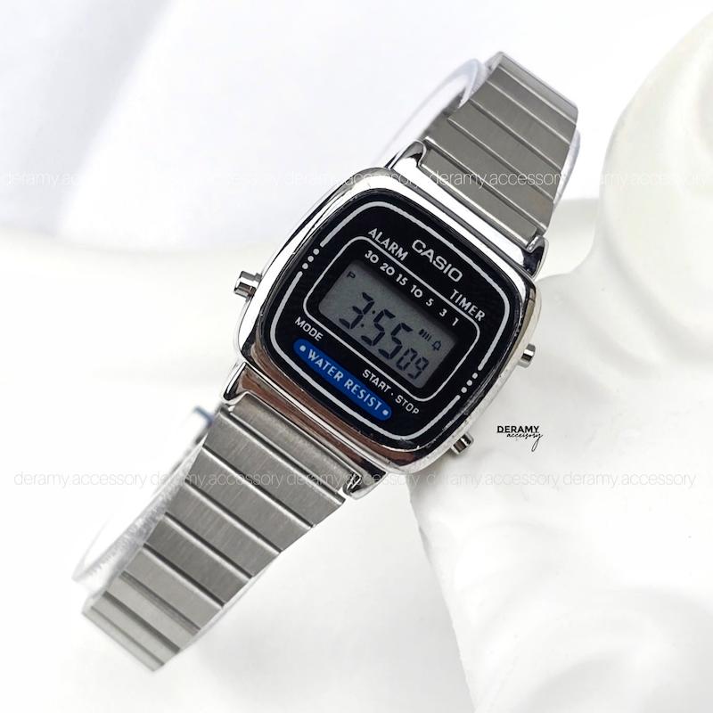 ساعت کاسیو نوستالژی سیلور بند کرکره ای 338 | ساعت مچی زنانه casio  292--موتور با کیفیت فول امکانات  در دو رنگ-کپی