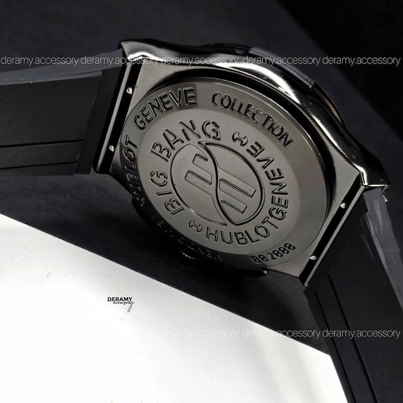 ساعت هابلوت طرح سه موتور تقویم دار مشکی | ساعت کوالیتی مردانه hublot هوبلو کد 354