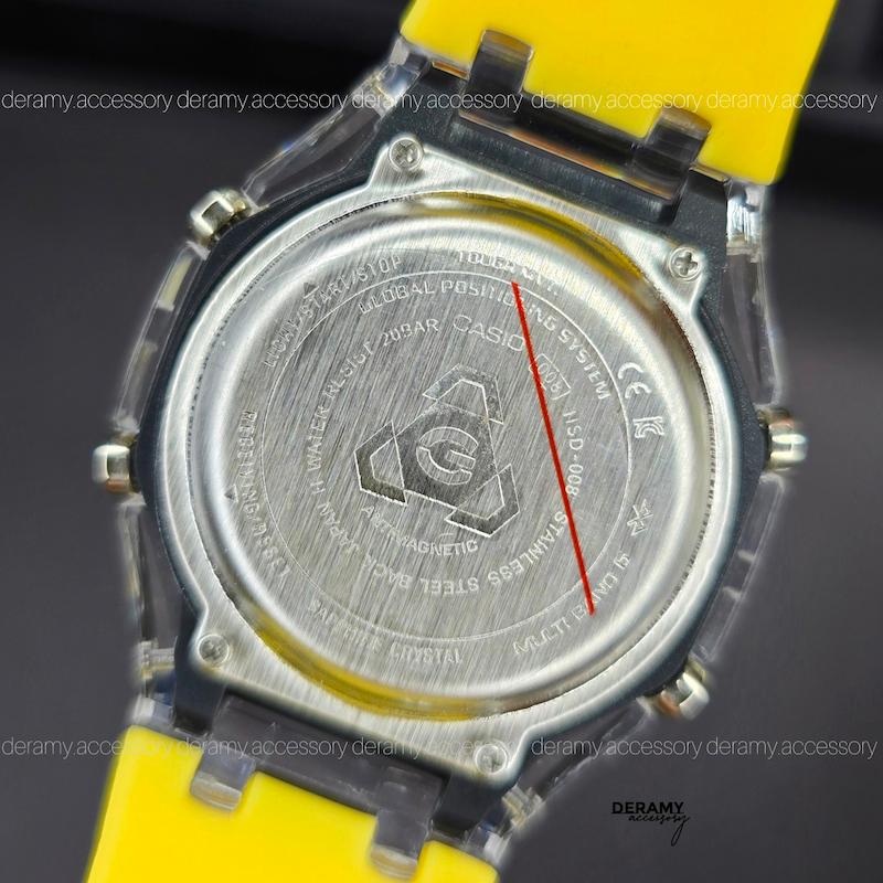 ساعت جی شاک پمپی زرد قناری مناسب اقایان و خانم ها | ساعت مچی کاسیو جیشاک g shock فول امکانات کد 113 -گرید بالا چند زمانه انالوگ و دیجیتال 354 ژاپنی- 406 