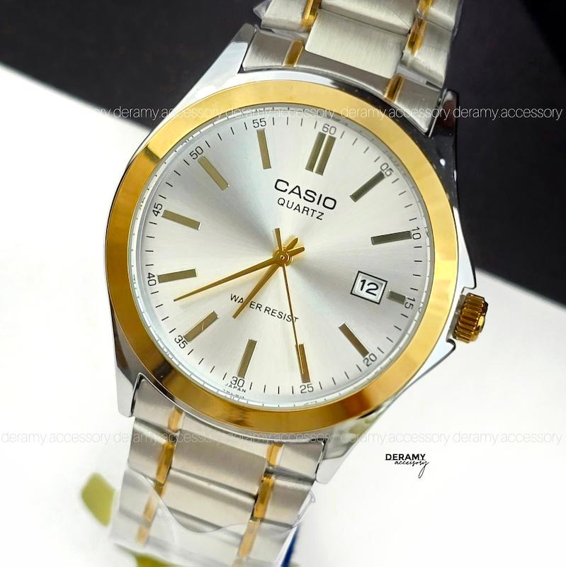 / مردانه / ساعت کاسیو کلاسیک سیلور طلایی صفحه سفید رفرنس ۱۳۳۲ mtp-1183| ساعت مردانه  casio کد  082 -ساخت ژاپن 290- گرید بالا --367