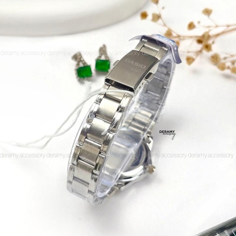 / زنانه / ساعت کاسیو کلاسیک سیلور  صفحه سبز | ساعت زنانه  casio  کلاسیک  --389
