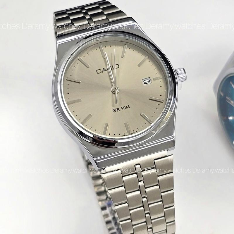 ساعتمچی مردانه کاسیو اولد مانی وینتیج قفل ریلی | ساعت مچی مردانه  کاسیو casio سیلور صفحه دودی 50m گادفادر . کد 349-- ژاپن- نیو