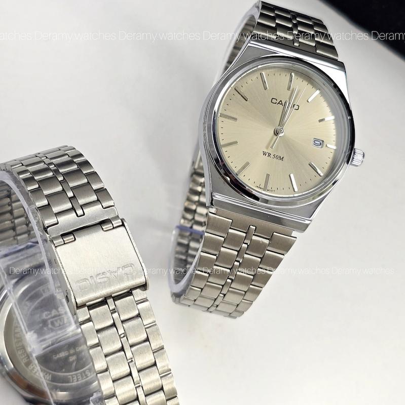 ساعتمچی مردانه کاسیو اولد مانی وینتیج قفل ریلی | ساعت مچی مردانه  کاسیو casio سیلور صفحه دودی 50m گادفادر . کد 349-- ژاپن- نیو