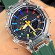 ساعت جی شاک پمپی سبز پر رنگ  مناسب اقایان و خانم ها | ساعت مچی کاسیو جیشاک g shock فول امکانات کد 113 -گرید بالا چند زمانه انالوگ و دیجیتال 403 ژاپنی- -اسپرت-