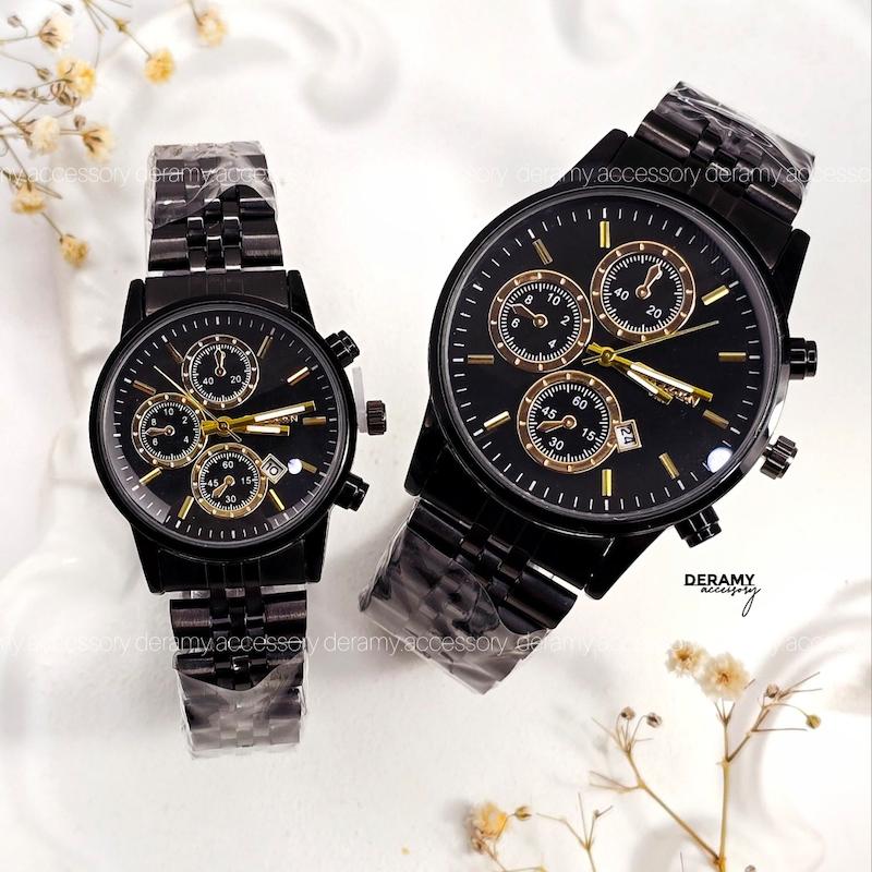 ست /تک /ساعت مچی سیتیزن وی ای پی با کیفیت کوکو  تمام مشکی | ساعتمچی  زنانه مردانه  citizen vip طرح کوکو 114- 410--