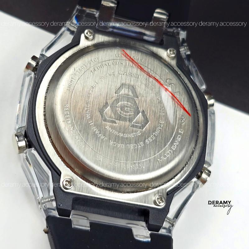 ساعت جی شاک پمپی تمام مشکی  مناسب اقایان و خانم ها | ساعت مچی کاسیو جیشاک g shock فول امکانات کد 406 -گرید بالا چند زمانه انالوگ و دیجیتال  ژاپنی- -اسپرت---418