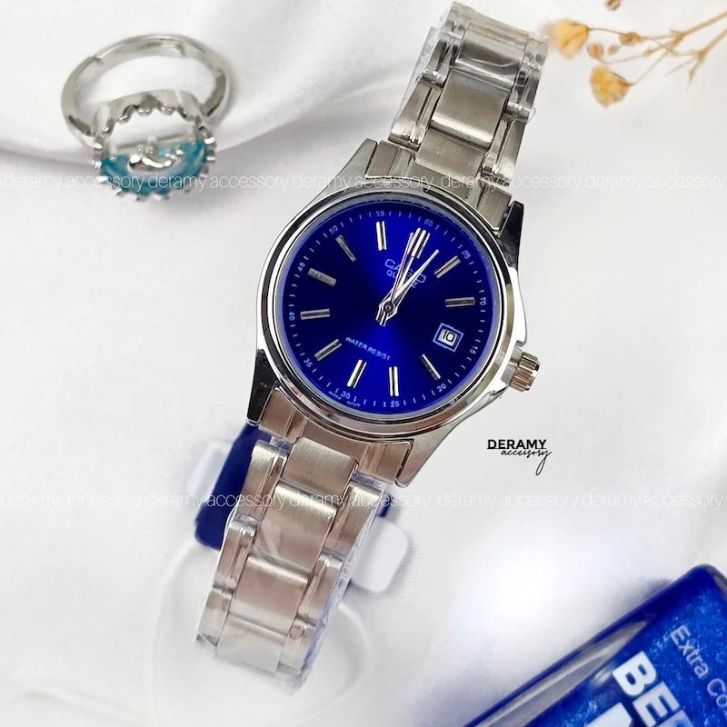 / زنانه / ساعت کاسیو کلاسیک سیلور  صفحه آبی (آبی کاربنی) | ساعت زنانه  casio  کلاسیک  423-