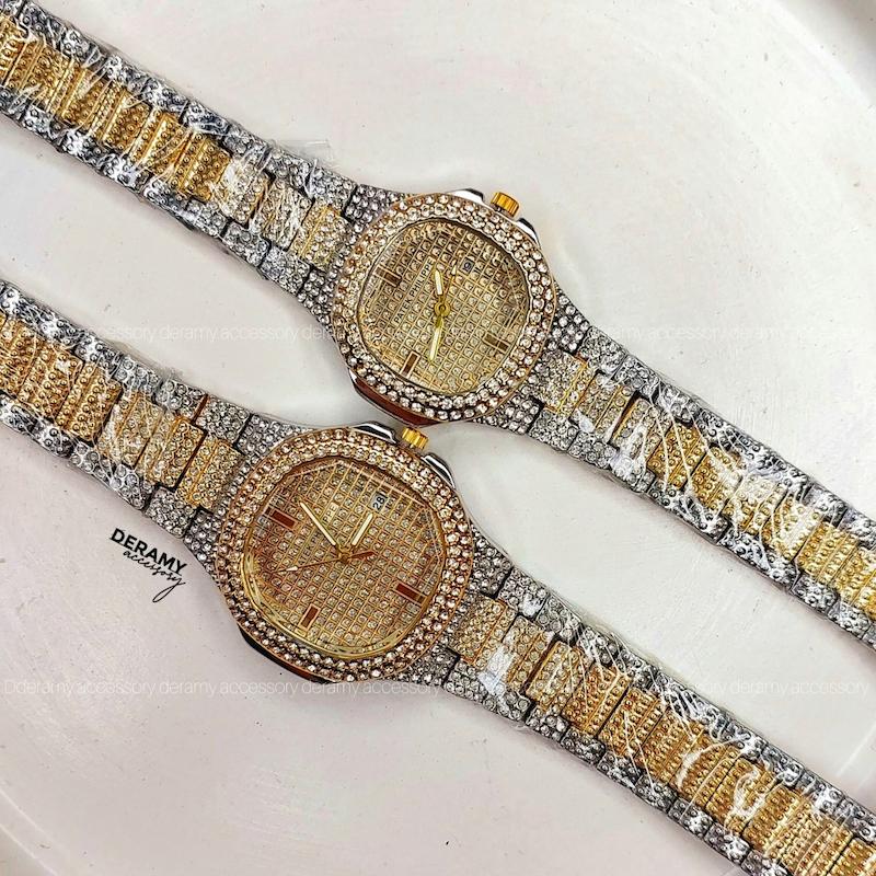 ساعت نگین دار پتک فیلیپ زنانه مردانه| ساعتمچی patek Philip  کد 077