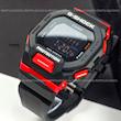 ساعت جیشاک تایلندی تمام مشکی خط قرمز مقاوم در برابر اب WR 20bar | ساعت دیجیتال g shock مردانه مشکی کد 411- جی شاک با کیفیت--ویژه درامی اکسسوری 