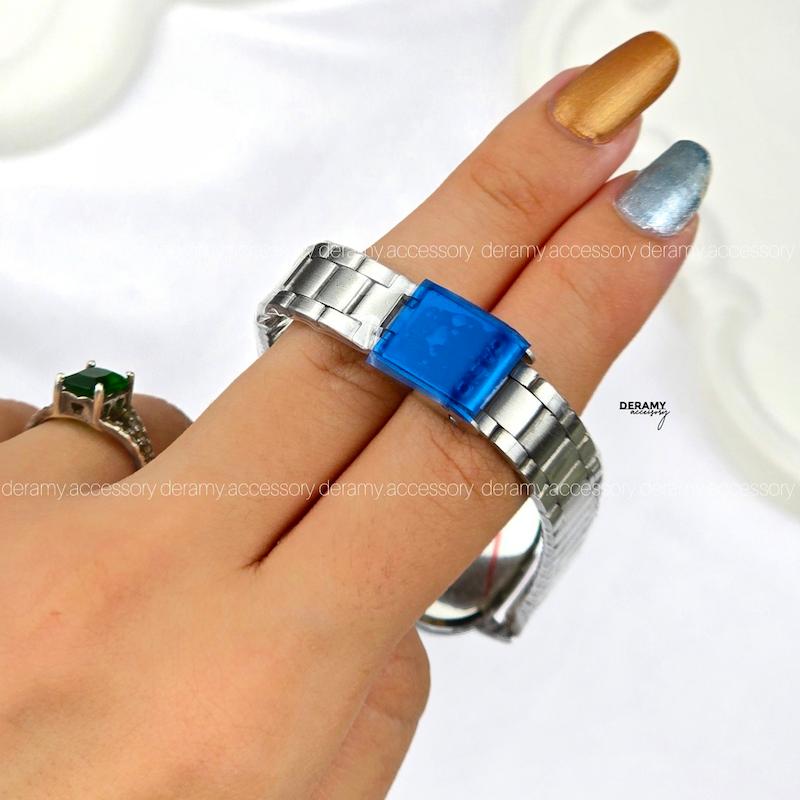  / زنانه / ساعتمچی کاسیو سیلور صفحه سبز درباری ترند مربعی| ساعت مچی اولد مانی casio زنانه  504 ---با کیفیت-