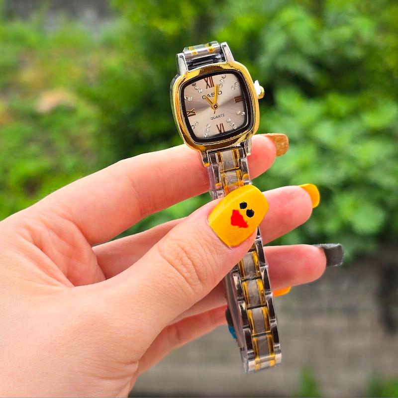ساعت ظریف زنانه کاسیو | ساعتمچی نقلی ظریف پینترستی casio کد 507