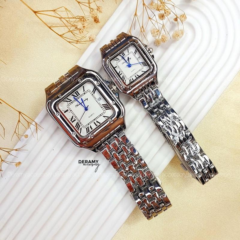 ست ساعت مچی طرح کارتیر | ساعت زنانه و مردانه cartier کد 091