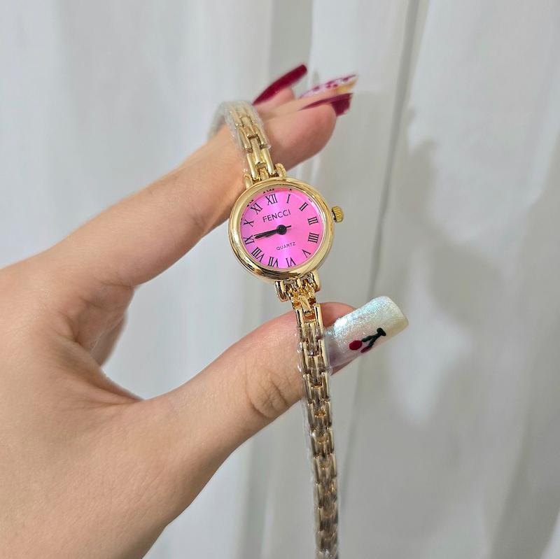 ساعت فنسی ظریف صورتی باربی barbie fencci کد۵۶۷