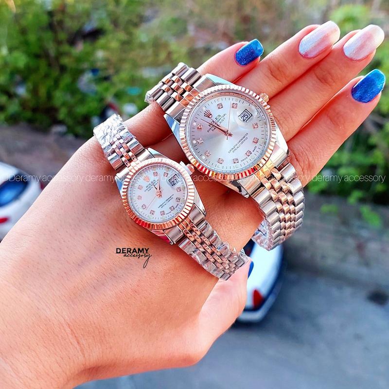 ست ساعت مچی رولکس رزگلد | ساعمچی rolex با باکس رایگان 094