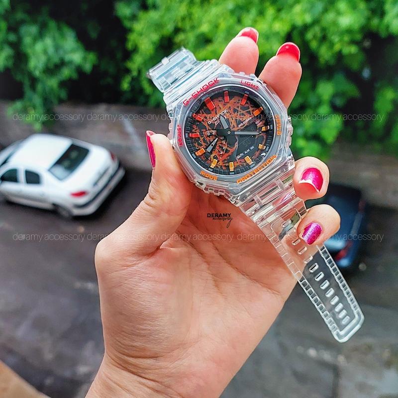 ساعت جی شاک پمپی رنگبندی | ساعت مچی کاسیو جیشاک g shock فول امکانات کد 113 همراه هارد باکس رایگان