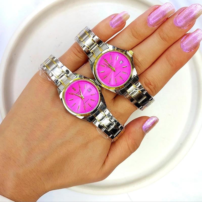 ساعت کاسیو صورتی زنانه  | ساعت زنانه casio پرنسسی با باکس رایگان کد  082 