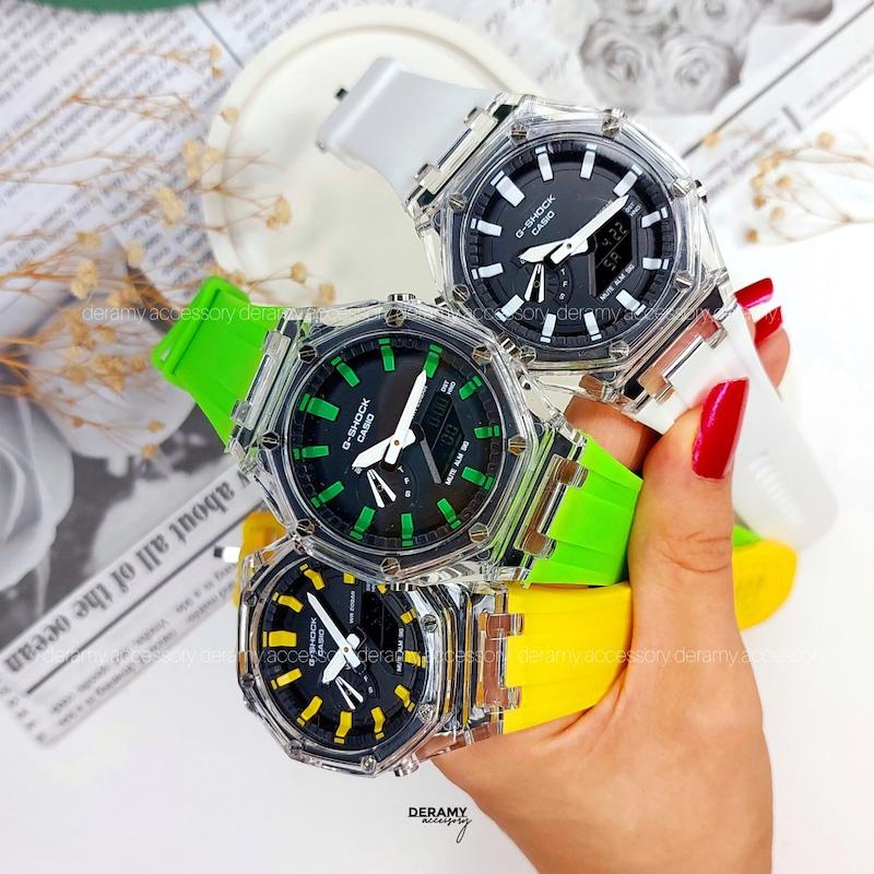 ساعت جی شاک پمپی رنگبندی مناسب اقایان و خانم ها | ساعت مچی کاسیو جیشاک g shock فول امکانات کد 113 همراه هارد باکس رایگان