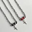 گردنبند Red & Dark stone 