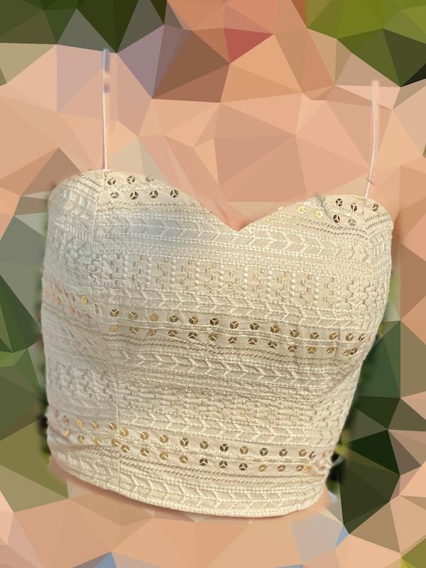 نیمتنه لینن سوزندوزی