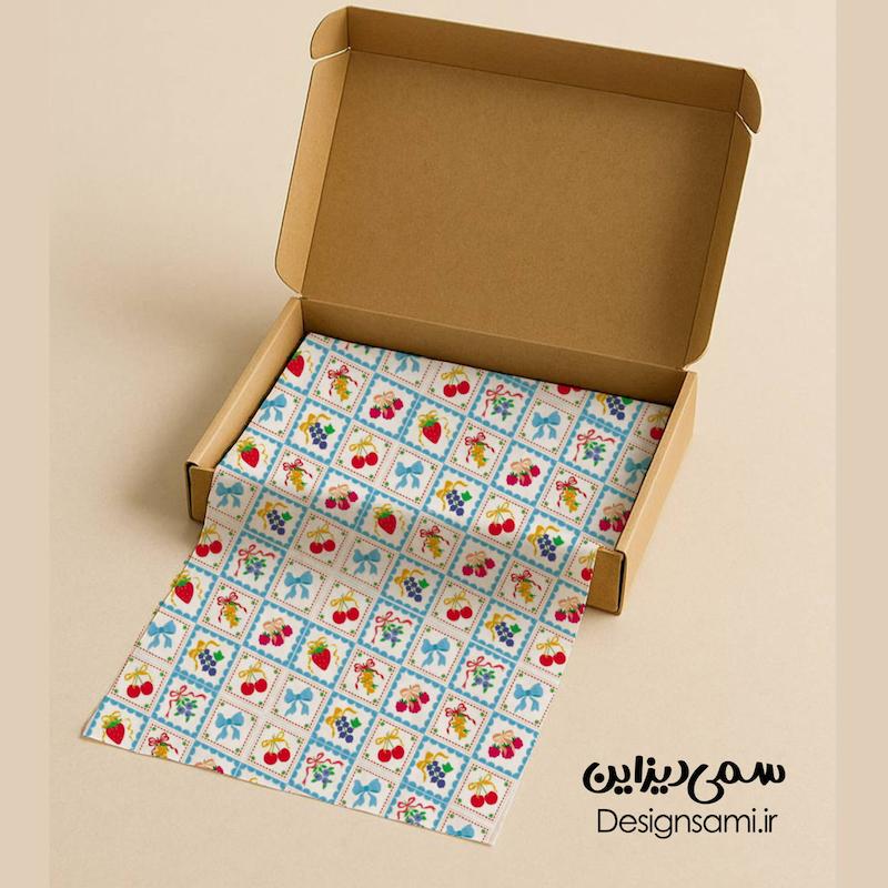 کاغذ پوستی طرح میوه