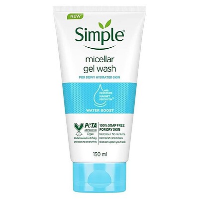 میسلار ژل واتر بوست سیمپل ( micellar gel wash simple 8710908710773 )