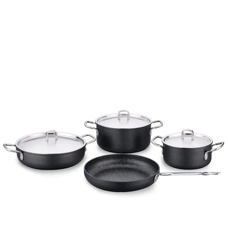 سرویس قابلمه 7 پارچه گرانیت مشکی دوریا کرکماز 2960