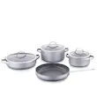 سرویس قابلمه 7 پارچه گرانیت طوسی لینیا کرکماز 2619-3