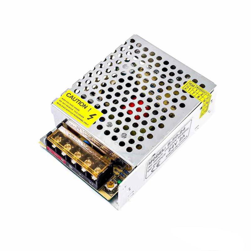 منبع تغذیه سوئیچنگ صنعتی 24 ولت 2 آمپر / پاور صنعتی 24v-2a