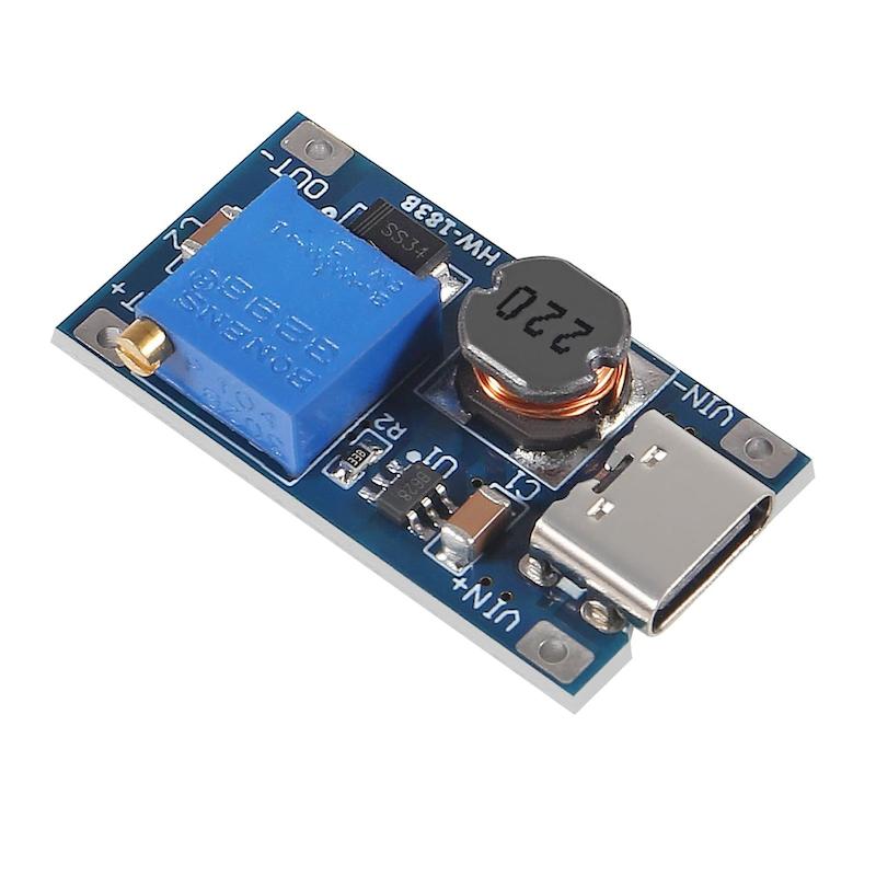 ماژول افزاینده MT3608 با ورودی TYPE C