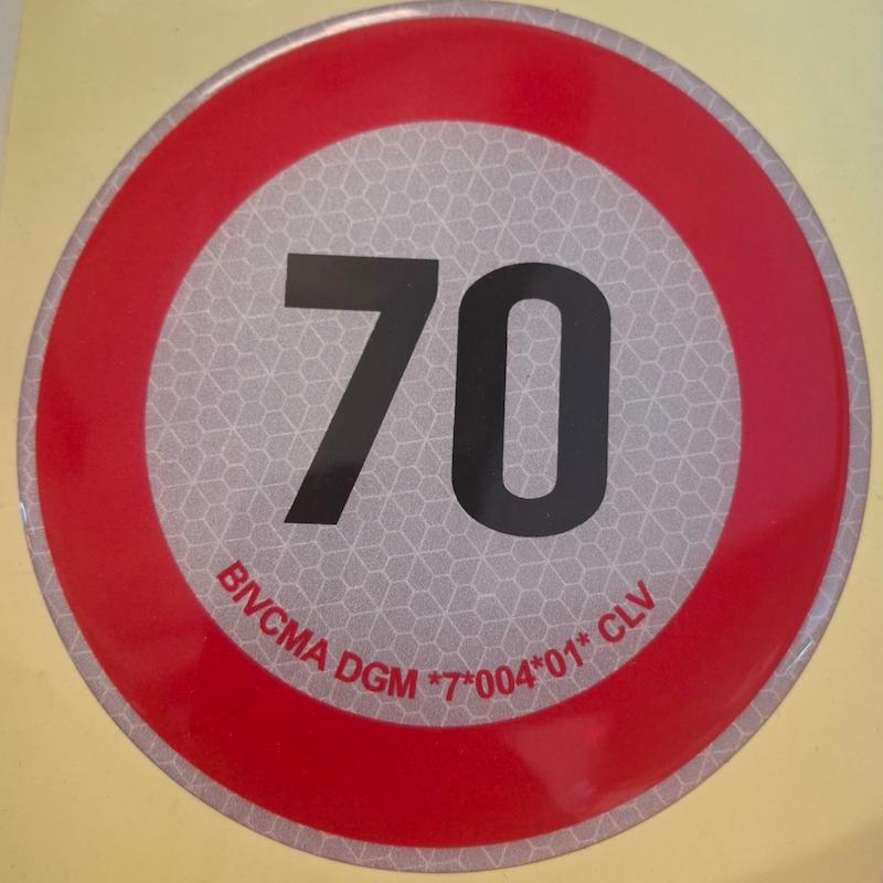 برچسب عددی 70 (درجه یک )