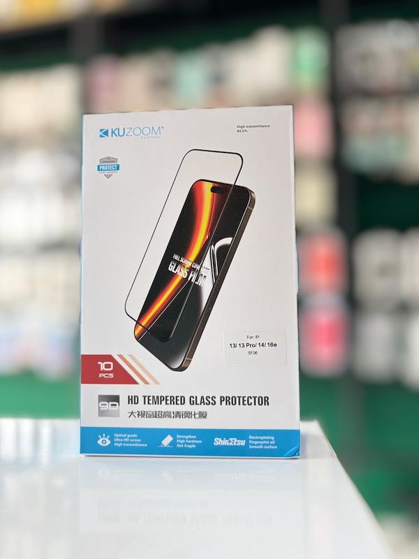 گلس شفاف آیفون 13/13pro/14/15/16/13promax/15promax/16promax/s25ultra